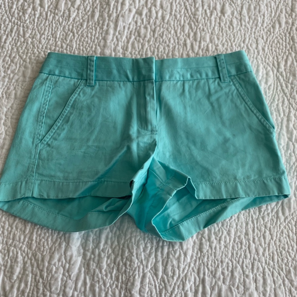 J.Crew Chino Bright Blue Shorts - Women’s